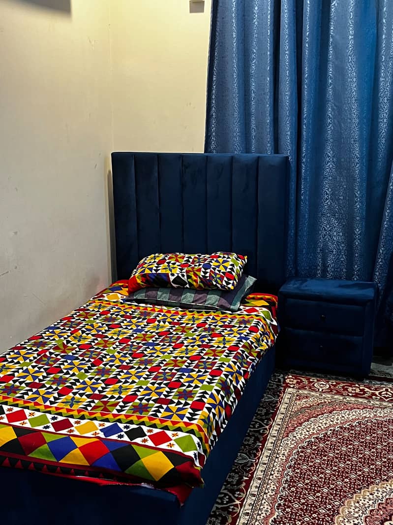 Two single bed sets with side tables 3