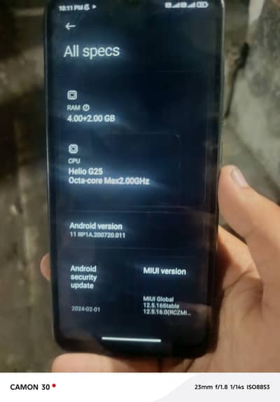 Redmi 10 a 4+2 128