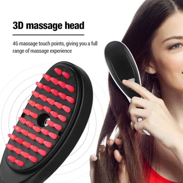 Sonic Vibration Scalp Massager Red Light Therapy Head Massage Comb Anti Hair Loss Anion Spray Hair Growth Brush Stress Relief. . .