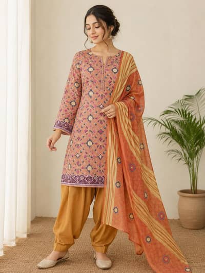 Beautiful 3 Piece Lawn Suit Design 2026