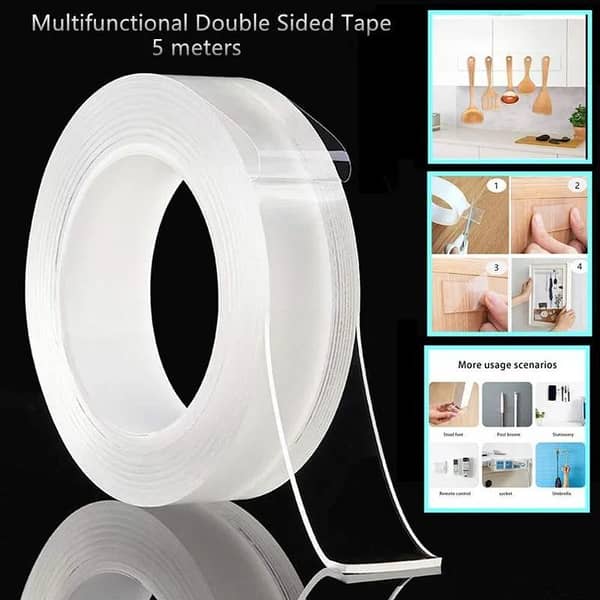 3M Double Sided Tape Nano Tape Home Appliance Waterproof Wall Stickers Reusable Adhesive Bathroom Home Kitchen Coration Tapes. . .