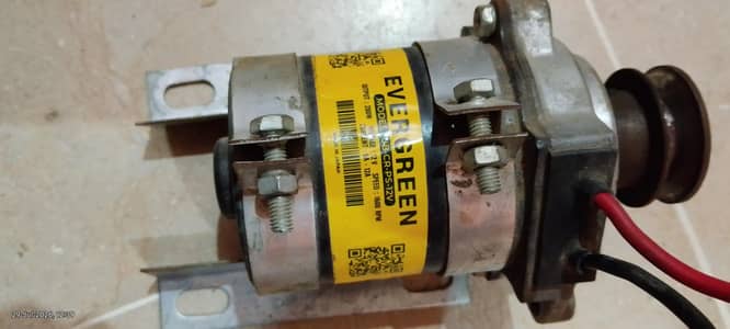 12 volt DC motor with supply for donkey pump