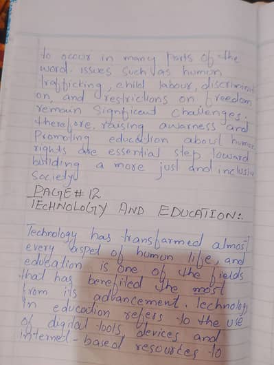 All Assignment in my hend writteing