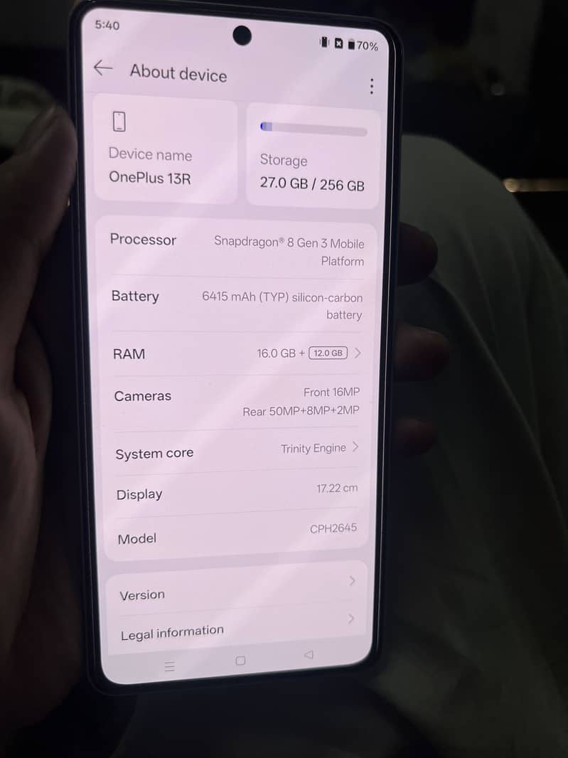 One Plus 13R 4