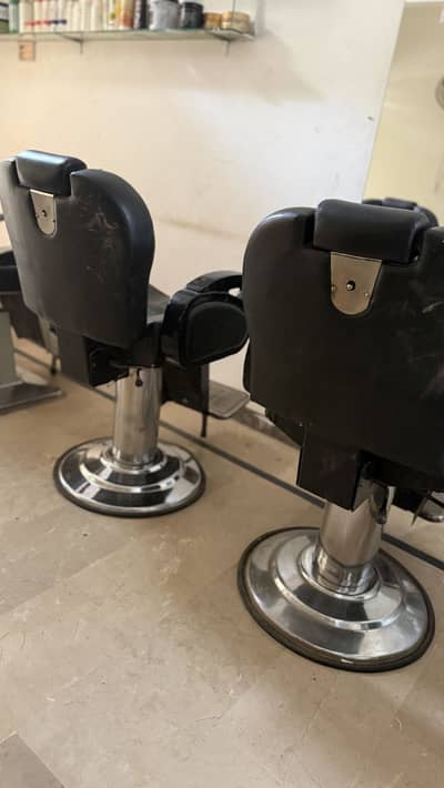 Three Salon chairs