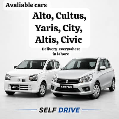 Self drive car rental/ Rent a car without  driver/ Lahore