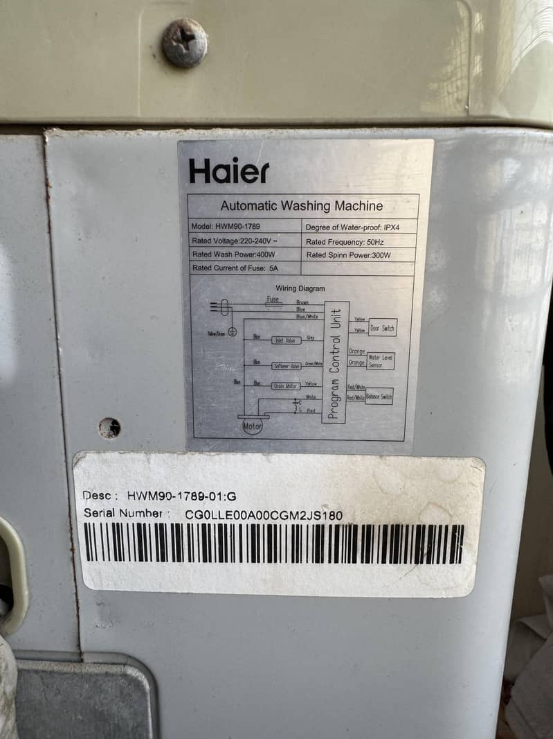 Haier Automatic Washing Machine 2