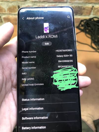 Samsung Mobile S20 Plus