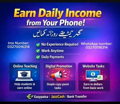 Online home based Work