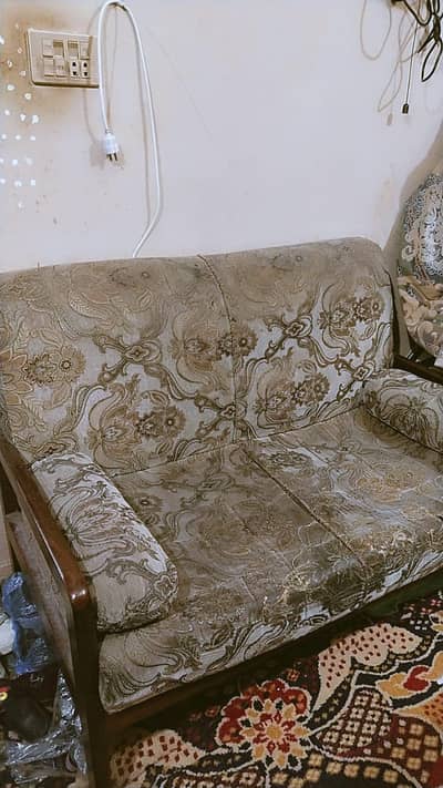 wood sofa 2 seater