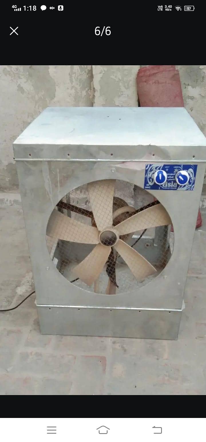 ایشیا ایئر کولر - فل کولنگ، پائیدار چادر باڈی - A1 رننگ کنڈیشن 0
