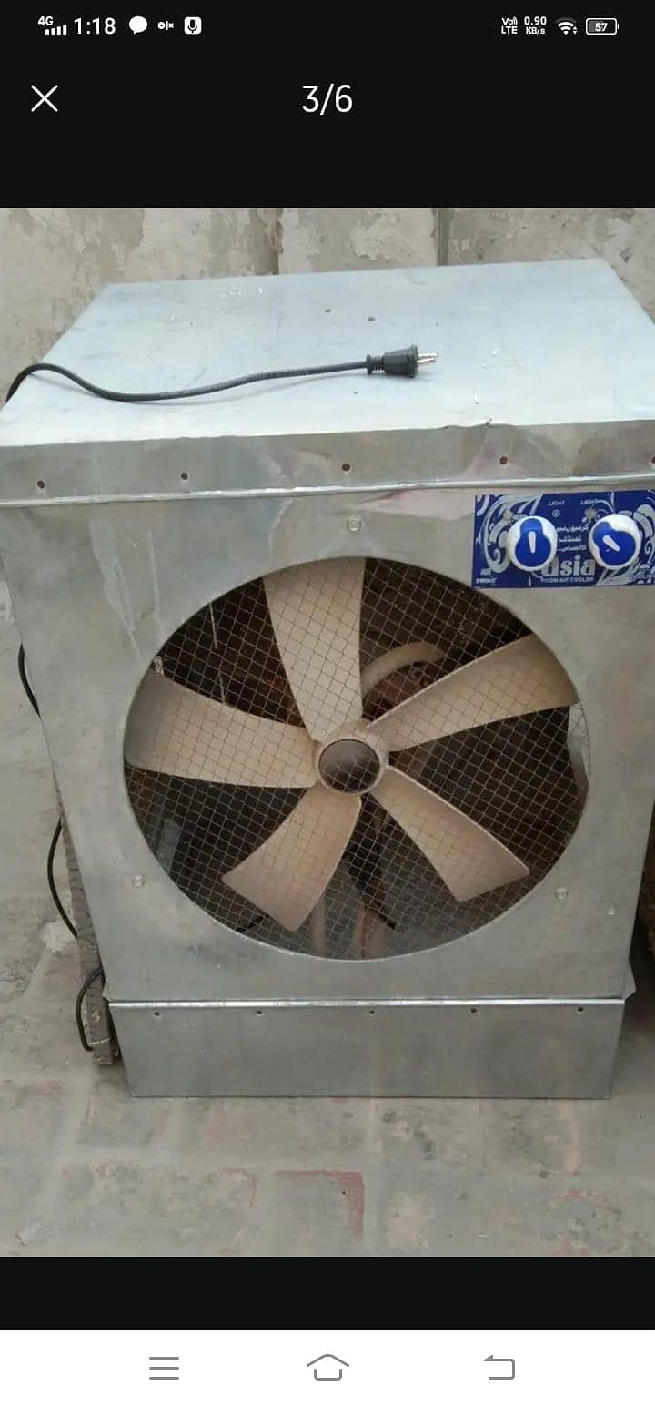 ایشیا ایئر کولر - فل کولنگ، پائیدار چادر باڈی - A1 رننگ کنڈیشن 1