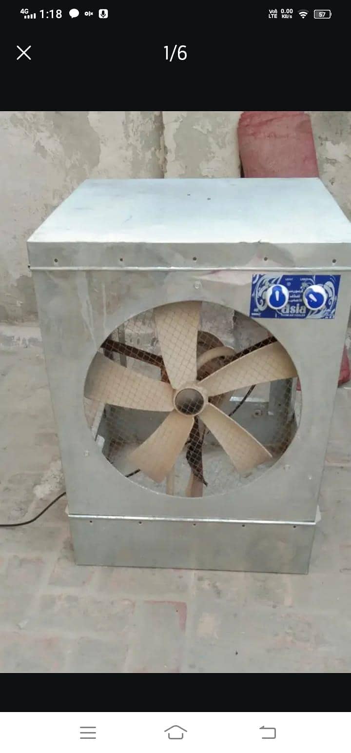 ایشیا ایئر کولر - فل کولنگ، پائیدار چادر باڈی - A1 رننگ کنڈیشن 4