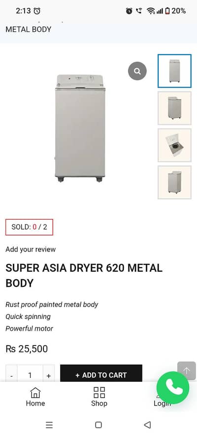 selling slightly used dryer