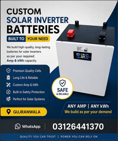 24v 100amp lithium battery for solar inverter