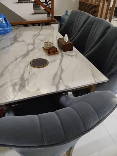 new dining table with six chairs