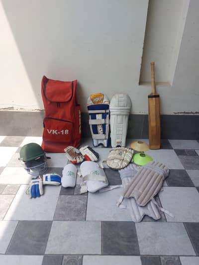 whole cricket kit just like a new with 2 bats