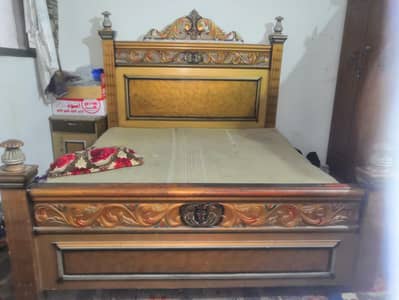 Bed and dressing table