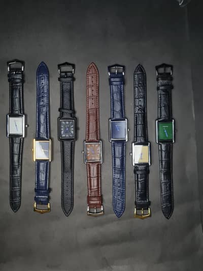 Cartier Style Men’s Watch - All Colors Available - Rs. 3500