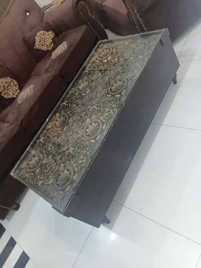 6 seater sofa with table
