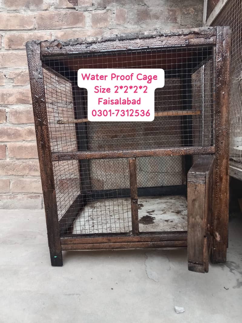 لکڑی کا مضبوط کیج کھوڈا 3