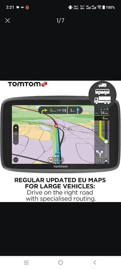 TOMTOM GO 6200 LCD NAVIGATION