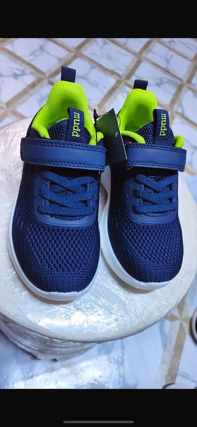 Mudd Kids Lightweight Mesh Sneakers – Navy/Green