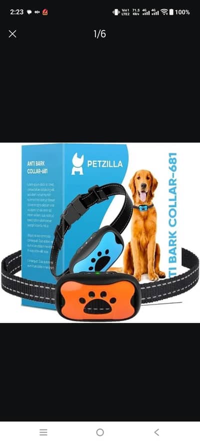 PETZILLA 681 ANTI BARK COLLAR DEVICE