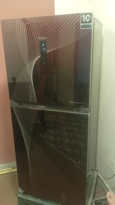 new jesa Haier inverter fridge red glass door for sale