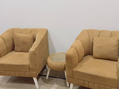 Sofa Seats and Coffee Table