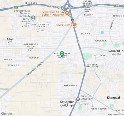 8 Kanal Plots For Sale With 200 Feet Farant Canal