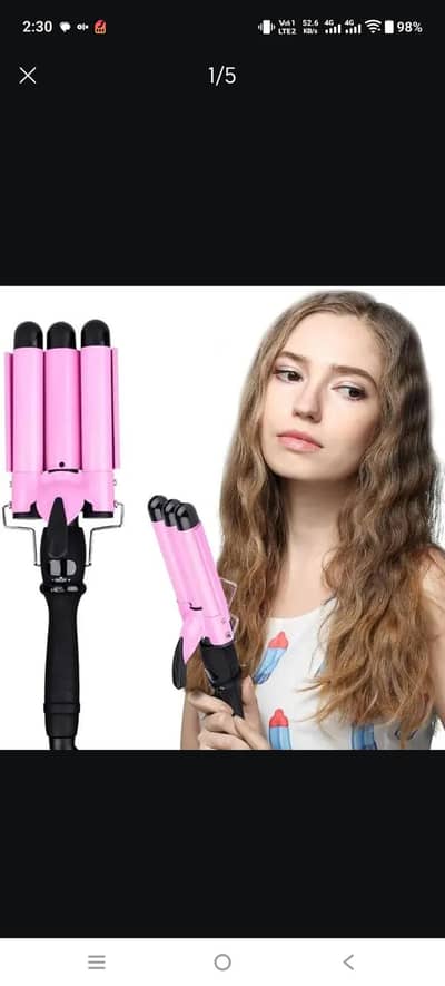 3 Barrel Curling Iron Hair Waver