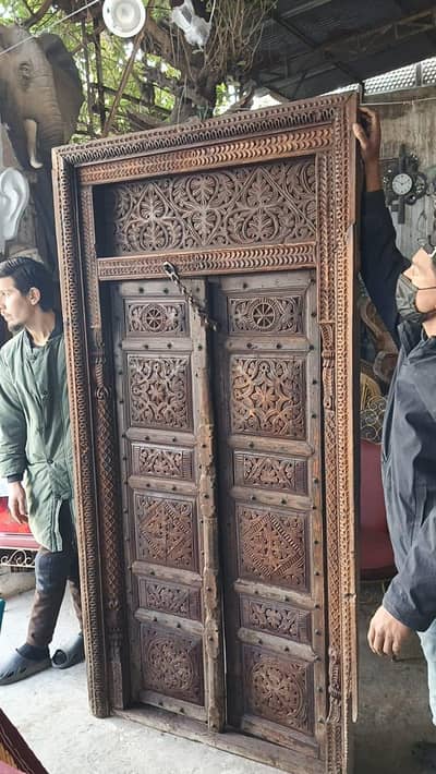 antique door wooden sideboard chinese furniture mother of pearl import