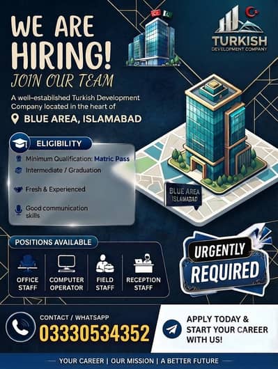 Turkish development company in Blue area Islamabad