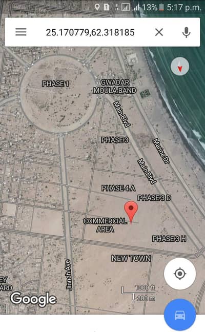 new town phase 3 gwadar corner plot commercial facing