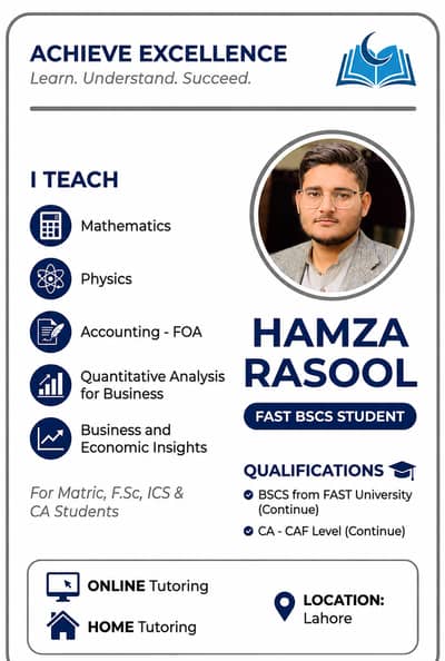 Home and Online Tutor