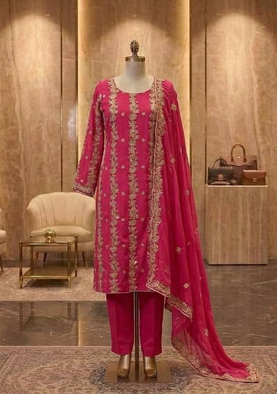Wedding/Party wear pink kurti