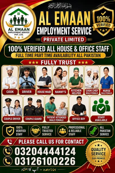 Qualified. House Maid . Baby Sister. Chef . Cook . Kitchen Helper. Nurse .