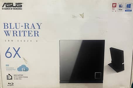 Asus Extrnal USB Blu-Ray 6X Bruner Writer DVD Drive CD