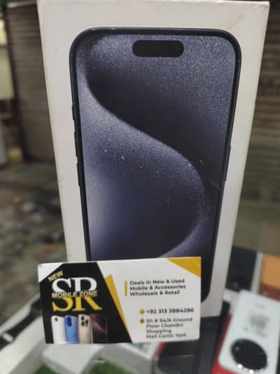 Apple iPhone 15 Pro with box 10 by 10 All okay 128 GB 86 battery