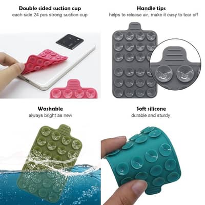 silicone suction cup phone holder silicone suction pad for mobile