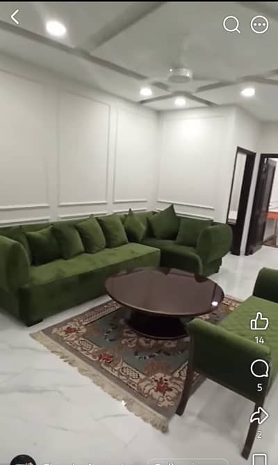 Furnished brand new 2 bedroom available for rent in Garden town