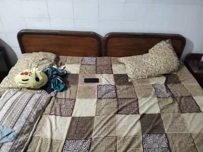 single bed two and site table