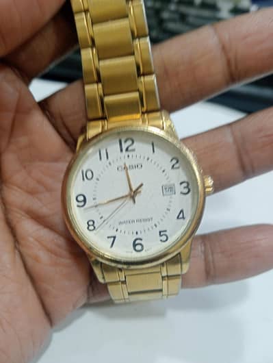Casio Japan watch for men Golden watch