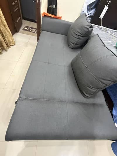 3 seater sofa cum bed, slightly used