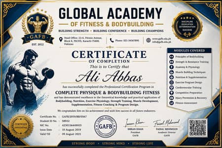 Personal Trainer Available – Bodybuilding & Fitness Coaching