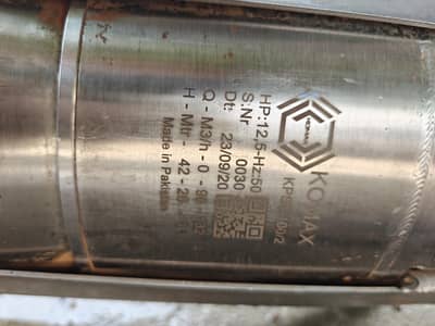KOMAX three-phase Submersible moter with Pump) 15HP with 5inch pump