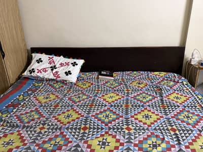Wooden bed
