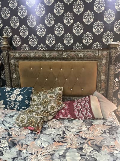 Wooden King size bed for sale