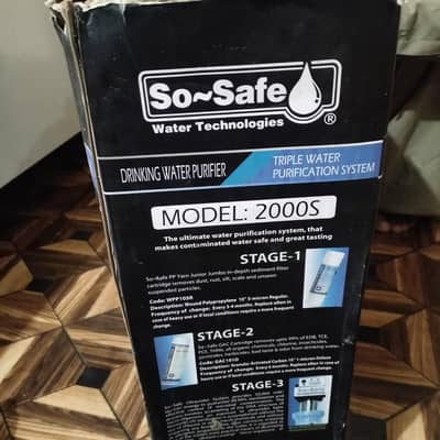 so_safe company drinking water purifier
